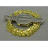 Buy cheap Die Casting Custom Made Badges Gold Nickel Plating 2 Piece Combined from wholesalers