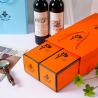 Buy cheap Red Wine Biodegradable Paper Bag 33g Corrugated Beverage Packaging Box from wholesalers