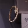 Buy cheap Luxury Brand Serpenti Viper one-coil thin Bracelet Yellow Gold Snake Bracelet with full pavé diamonds from wholesalers