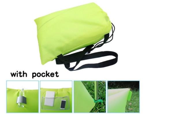 Buy cheap Outdoor Neon Waterproof Ripstop Nylon 260x70cm Mountain Sleeping Bags Beach Inflatable Lazy Air Sofa from wholesalers