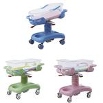 Medical Deluxe Adjustable Baby Child Bed Crib Driver With Wheel In Pink
