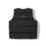 Winter Fashion Quilted V-Neck Zipper Pockets Sleeveless Puffer Vest