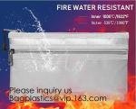 Silicone Coated Fire Resistant Envelope bag Fireproof Money Document Bag