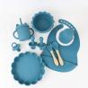 Buy cheap Customize Baby Feeding Silicone Tableware Set With silicone section plate Bib Spoon Bowl Spoon Bowl Plate from wholesalers