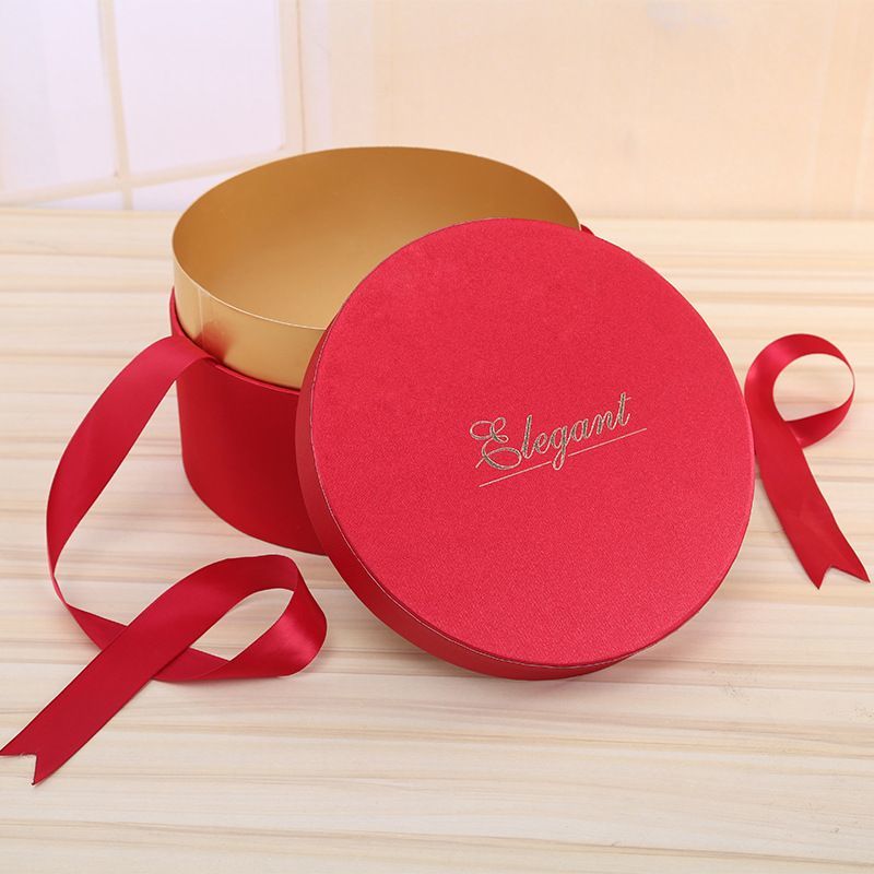 Christmas Decoration Paper Gift Box, China Wholesale Round Cardboard Boxes