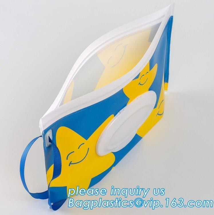 Travel wipes case reusable wet wipe bag travel wipes dispenser wipe, eco-friendly lovely baby wet wipe bag, wipes pouch