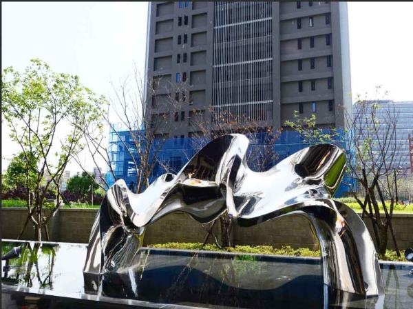Quality Polished Mirror Stainless Steel Outdoor Sculpture For Public Decoration for sale