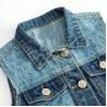 Buy cheap Cotton Kids Denim Clothes Gilet Girls Denim Jacket Sleeveless Fashionable from wholesalers