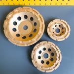7 In. Single Row Double Row Diamond Cup Grinding Wheel 180mm Huachang Diamond
