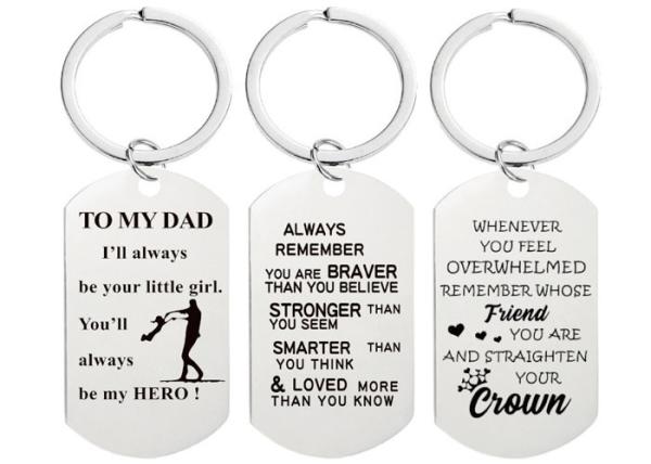 Buy cheap Customized cross-border pendant ornaments key chain advertising logo holiday gift laser engraved metal wholesale from wholesalers