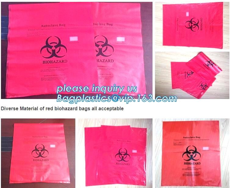 Asbestos Removal, disposable plastic yellow poly asbestos warning printed burial bags, Asbestos clear plastic packing ju