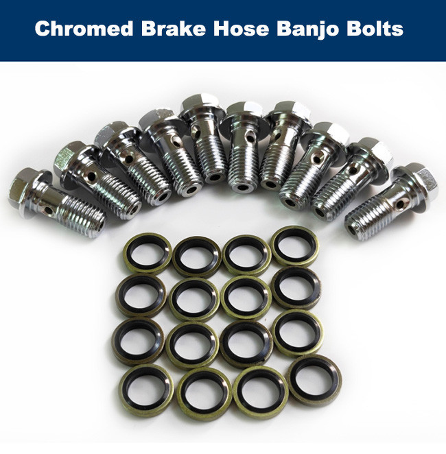 303 Stainless Steel Brake Line Banjo Bolt M10 Ultrasonic Cleaning Polished Surface