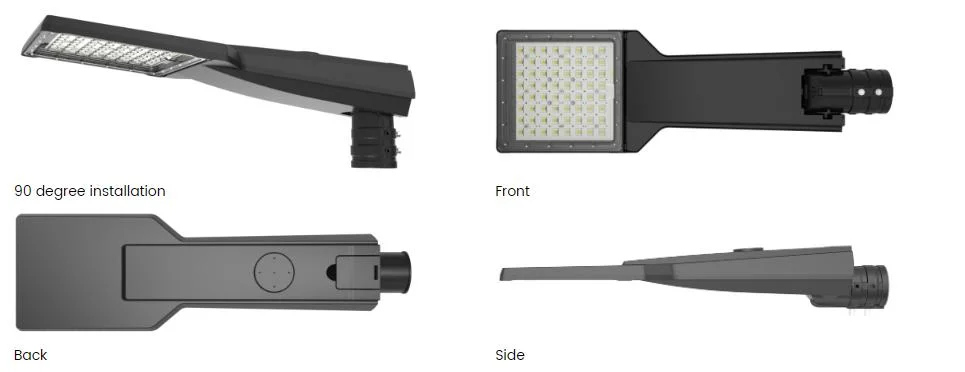 Tool Free Outdoor LED Street Lights Waterproof 150w Die Casting Aluminium Street Lamp
