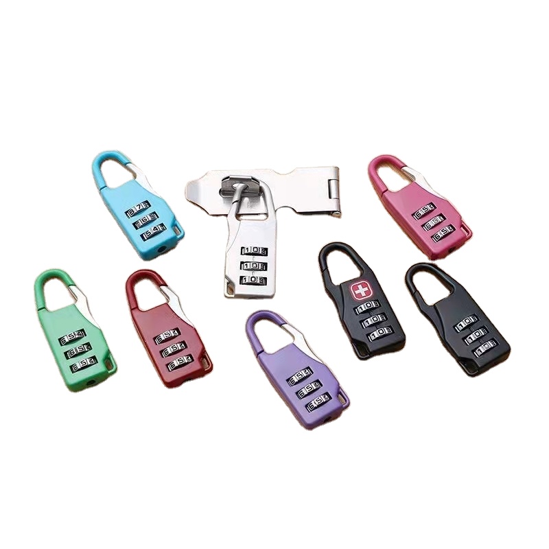 Hasp Luggage Zipper Lock Password Briefcase Bag Zinc Alloy