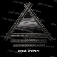 Buy cheap Matte Black Carbon Fiber Round Tube CROSS-WOVEN Surface For Drone Frame Bicycle product