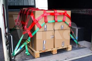 China 2 M X 2M WLL 600 KG  Polyester Cargo Netting With 25mm Webbing Width on sale