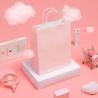 Buy cheap Offset Printing Craft Pink Gift Bag With Hand Length Handle from wholesalers