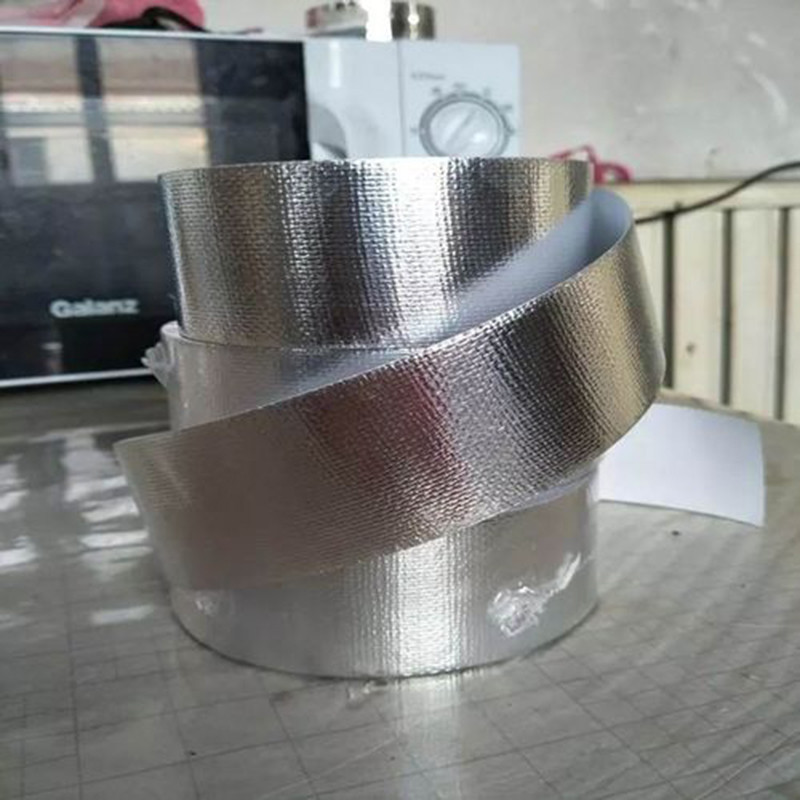 100% Fiberglass Aluminum Foil Material For Heat Protection