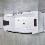 Length 1.7m Free Standing Bathtubs Double Whirlpool 2 Person Massage