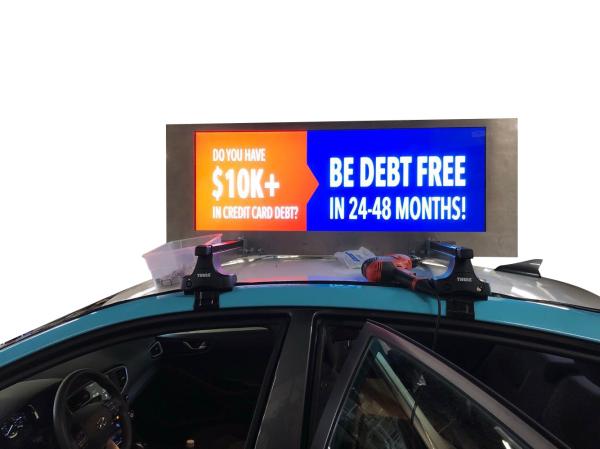 Buy cheap Tax Top Display Outdoor LCD Digital Signage Windows System 3G Split Screen from wholesalers