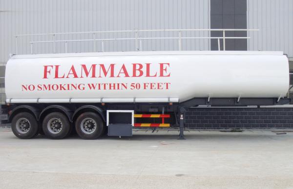 50 Ton 60,000 Liter Fuel Delivery Truck Semi Trailer For Large Bulk Petrol