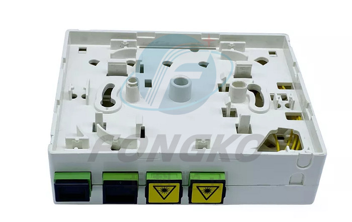 4 Cores Wall Outlet Fiber Optic Nap Box with SC APC Simplex Duplex Coupler