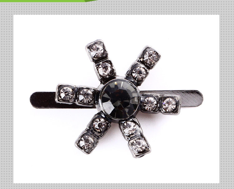 Small Vintage Rhinestone Shoe Clips 17mm Kirsite Material For Decorating