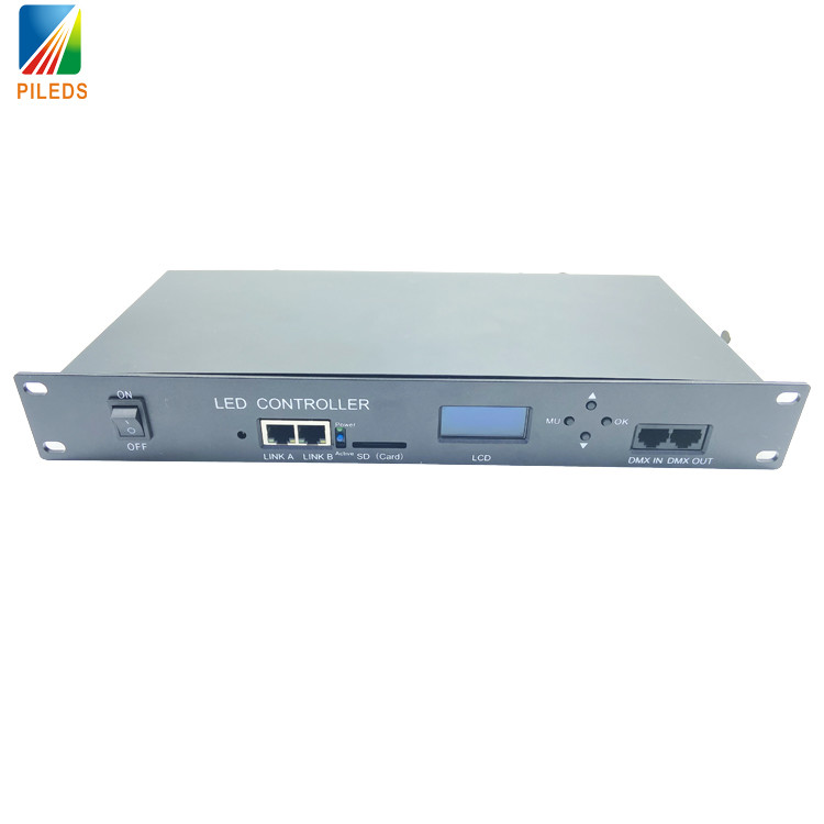 XLR 8 Ports RGB Stage Lighting Controller Madrixs Software SD Card SPI LED Controller Online Artnet Remote Control 8 Channels