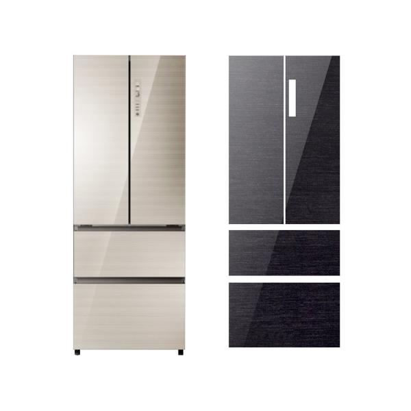 Buy cheap Decoration UMI Black Metallic Brush Pattern Refrigerator Door Panel from wholesalers
