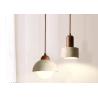 Buy cheap Yellow travertine wooden pendant lamp bedroom for home decorator interior stone pendant lamp from wholesalers