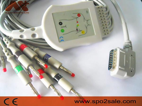 Kenz Compatible Direct-Connect EKG Cable - K131 for Kanz 108, 109, 110, 1210,