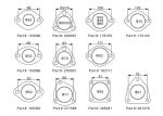 Ellipse Type 62mm Bore Aftermarket Auto Gasket Tinplat Sandwich Composite Board