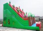 Outdoor Giant Inflatable Forest Park Theme Dry Slide Vivid Animals Around For