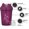Buy cheap 400ml Motivational Quotes Gym Shaker Bottle Cup With Wire Ball from wholesalers
