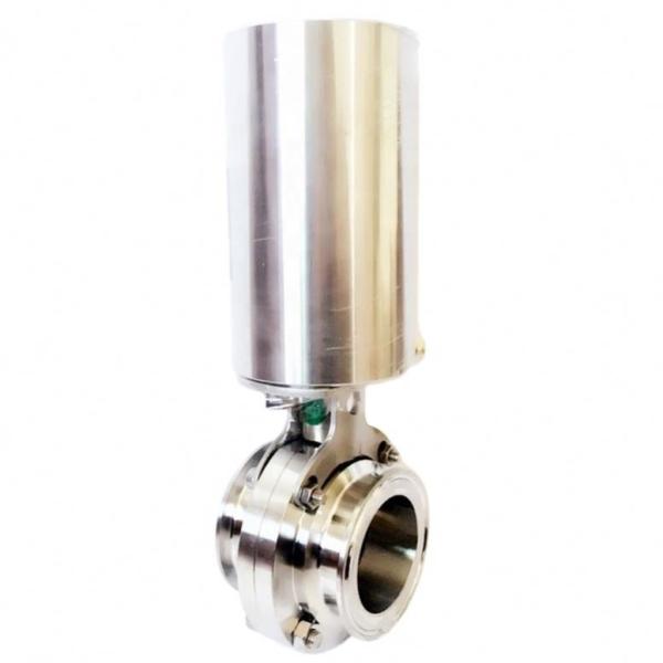 Sanitary Stainless Steel 304 316L Pneumatic Butterfly Valve With Pneumatic