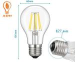 A60 led filament bulb 4W 6W 8W E27 led bulb filament 220-240V