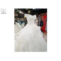 Buy cheap Beaded Off Shoulder White Wedding Gown Colorful Flowers Back Bandage Long Tail product