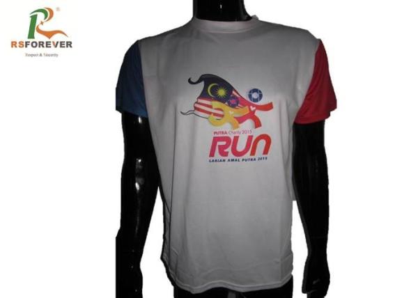 Buy cheap Round / Polo Neck Custom Printed T Shirts Various Color Heat Transfer Printing from wholesalers