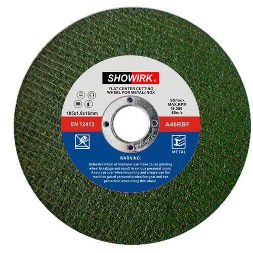 Buy cheap Flat Type 4"(105mm) Metal Cutting Wheel for Specially for Inox Cutting Double Nets in Green Color from wholesalers