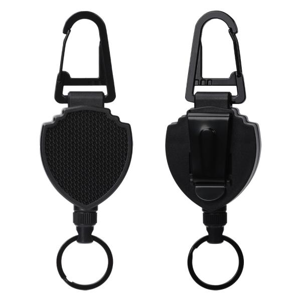 Buy cheap Deyi Badge Reel Heavy Duty Badge Holder Retractable Gear Retractable Cord Black Metal Color from wholesalers