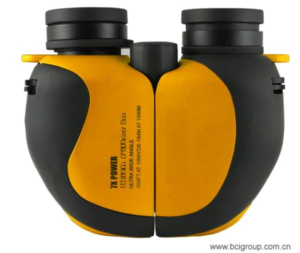 Buy cheap Reverse Porro Binoculars optics 7x25mm ultra-wide field from wholesalers