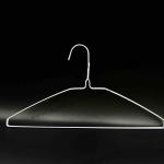 18inch White Disposable Coated Wire Hangers For Dry Cleaning Shop