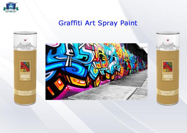 Fast Drying Acrylic Art Graffiti Spray Paints 400ml Female Valve and Low / High