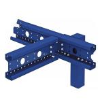 Powder Coated Industrial Pallet Racking 1000-30000kg/Level Upright Thickness 2.0