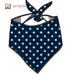 Unique Shape Adjustable Fit Pet Bandana Premium Durable Fabric Stars Stripes