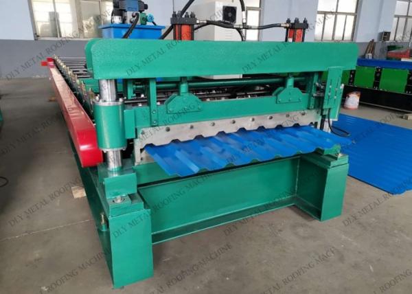 Cr12 Trapezoidal Roll Forming Machine 6500kg Metal Roofing Manufacturing