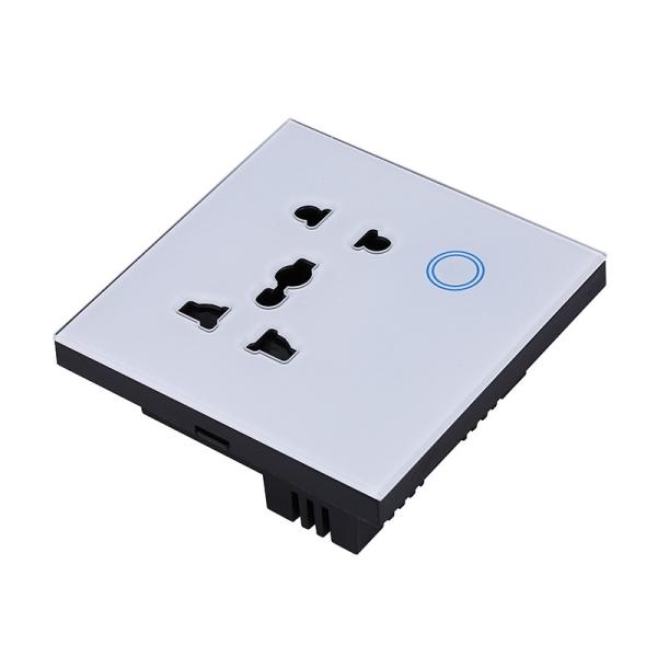 Buy cheap 10A White Glass Wall Sockets Waterproof from wholesalers