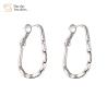 Buy cheap Geometric Rhinestone 18k Gold Plated Earrings , Diamond Huggie Hoop Earrings from wholesalers