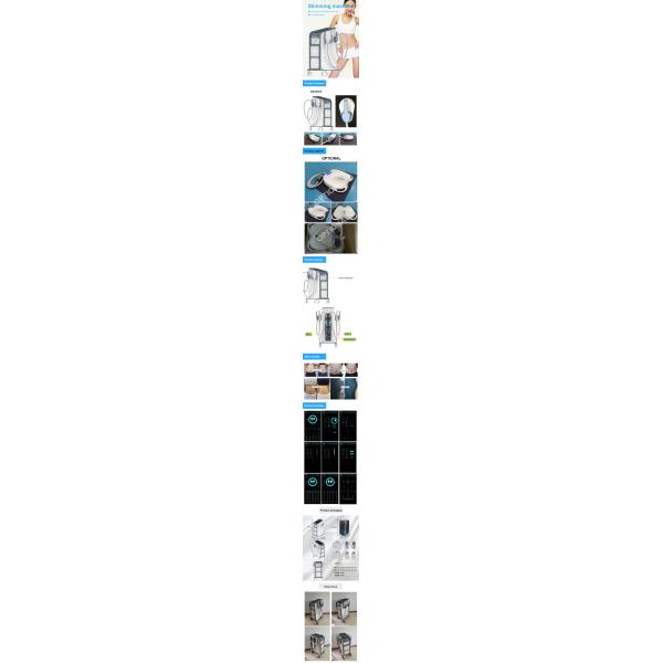 4 Handles Vertical Ems Facial Machine , OEM ems weight loss machine