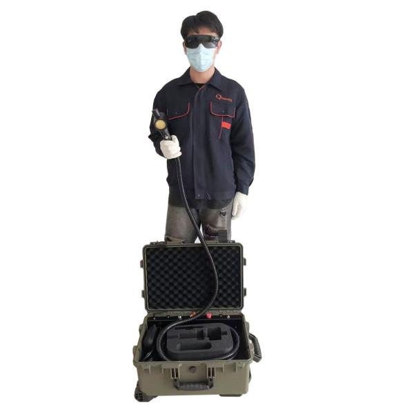 Buy cheap 100w Grey-Green Suitcase Fiber Laser Cleaner Contact Us For A Big Discount Fiber Laser Cleaning Machine Promotion from wholesalers